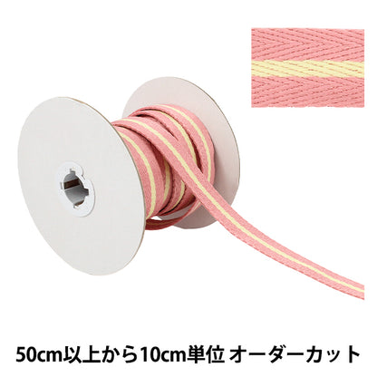 [À partir de la quantité 5] Ruban artisanal « Bande à rayures pastel Largeur environ 20 mm 3ème couleur K252T-YAN1"