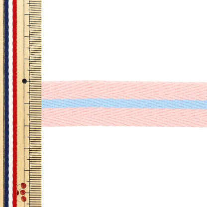 [Quantité à partir de 5] Ruban artisanal "Pastel Stripe Tape Largeur env. 20 mm 6ème couleur K252T-YAN1"