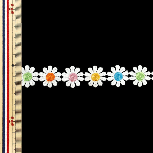 [Quantity from 5] HandicraftsTrim "floralRibbon3 2026 Approx. 20mm width Multicolor K253T-LACEP3”