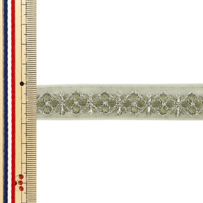 [Quantity from 5] HandicraftsTrim "2025 indian embroideryTrim Approximately 1.8cm width Green M-5082D"