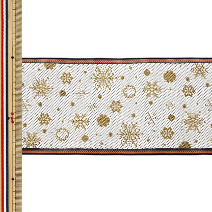 [Quantité à partir de 5] Matériel d'artisanat "Tatami Edge Flocon de Neige 02 Blanc AAH012002” Takada Orimono