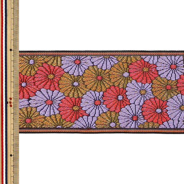 [Quantité à partir de 5] Matériel d'artisanat "Tatami frontière célébration chrysanthème 02 rose AAD002002” Takada Orimono
