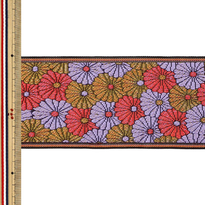 [Quantité à partir de 5] Matériel d'artisanat "Tatami frontière célébration chrysanthème 02 rose AAD002002” Takada Orimono