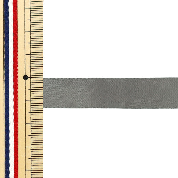 丝带 "1 防售双面缎丝带 宽度约。约 13 毫米 x 10m卷灰色''