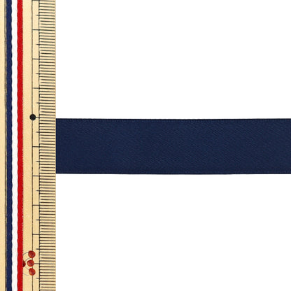 Ruban "Satin de 1 placeRuban Largeur environ. 19 mm x environ. 3m rouleaux bleu foncé