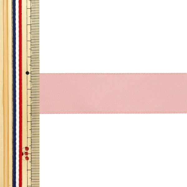 Ribbon "1 anti -sale double -sided satinRibbon 25mm wide x about 3m pink "