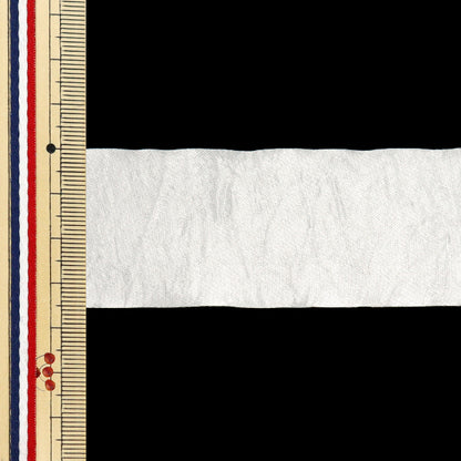 【数量5から】 リボン 『グロッシー 1番色 スノウ 幅約36mm 1403』 TOKYO RIBBON 東京リボン