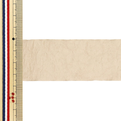 【数量5から】 リボン 『グロッシー 45番色 ピーチベージュ 幅約36mm 1403』 TOKYO RIBBON 東京リボン