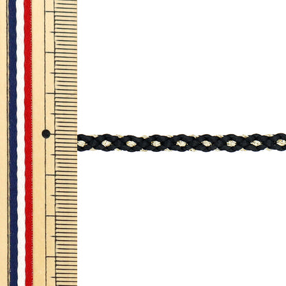 [Quantité à partir de 5] Cordon d'artisanat "Kindoku Genji String n ° 17 Black Largeur environ 4 mm 45715" Ribbon Tokyo TokyoRuban