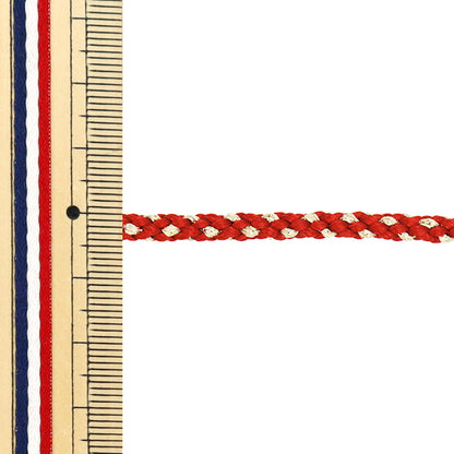 [الكمية تبدأ من 5] حبل حرفة "Kindoku Genji String No. 47 Red Width تقريبًا. 4mm 45715" طوكيو الشريط طوكيوالشريط