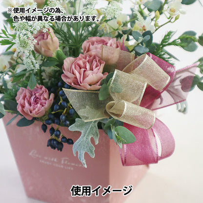 【数量5から】 リボン 『オーガンジーH 47番色 幅約36mm 47900』 TOKYO RIBBON 東京リボン