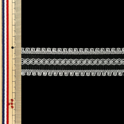 [Menge ab 5] Farbband Daisy Lace Nr. 1 Farbe weiße Breite ca. 25mm 36700" Tokyo Ribbon TokyoFarbband