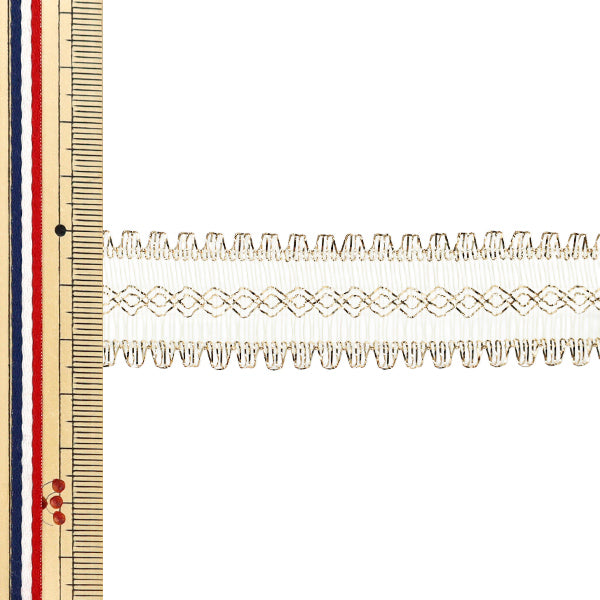 [Menge ab 5] Farbband Daisy Lace Nr. 43 Goldbreite ca. 25mm 36700" Tokyo Ribbon TokyoFarbband