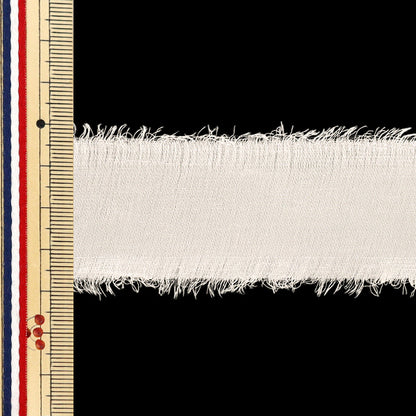 [Quantité à partir de 5] Ruban "Fredge Glow Ivory Largeur environ 40mm 50026" Ribbon Tokyo TokyoRuban