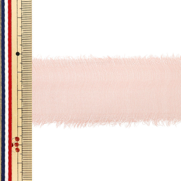 [Quantité à partir de 5] Ruban "Fredge Glow Peach Rose Largeur environ 40 mm 50026" Ribbon Tokyo TokyoRuban