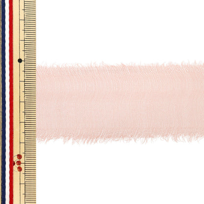 [Quantité à partir de 5] Ruban "Fredge Glow Peach Rose Largeur environ 40 mm 50026" Ribbon Tokyo TokyoRuban