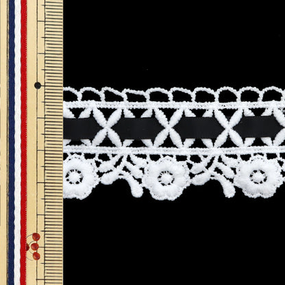 [الكمية تبدأ من 5] حرف اليدويةالزركشة 『الشريطالدانتيل الأبيض isy-6-24-117"