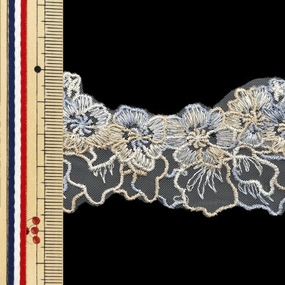 [الكمية تبدأ من 5] حرف اليدويةالزركشة "الدانتيل الأزرق ISY-6-24-124"