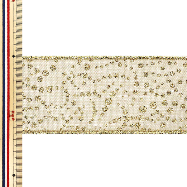 [수량 5개부터] 리본 "골드스타 레이 2025 가로 약 6.5cm 19호 컬러 9370"" AOYAMARIBBON 아오야마리본