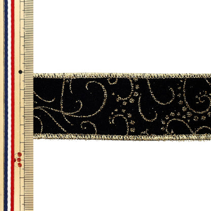 【数量5から】 リボン 『エレメントフラワー 2025 約3.8cm幅 33番色 9382』 AOYAMARIBBON 青山リボン