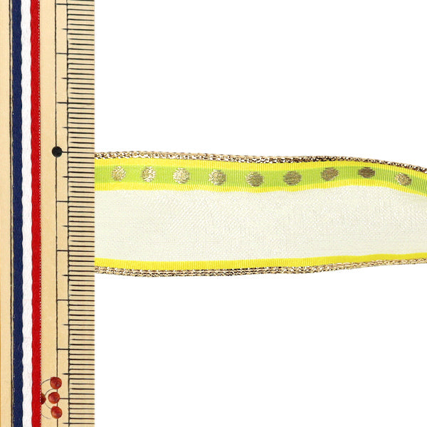 【数量5から】 リボン 『オスロ ワイヤー入り 幅約2.5cm 3番色 3102』 AOYAMARIBBON 青山リボン