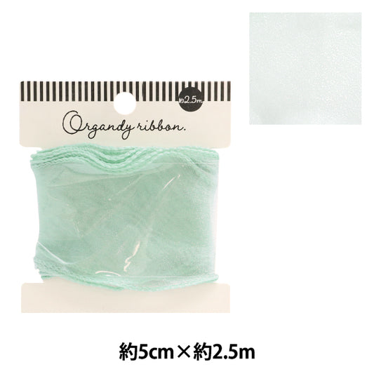 Лента "Лента Oganza, ширина 5 см х длина 2,5 м, мята или 60" KIYOHARA