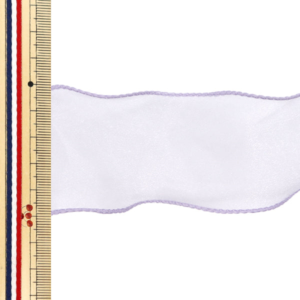 Лента "Оганза лента, ширина 5см x длина 2,5 м, мурасаки или 60" KIYOHARA