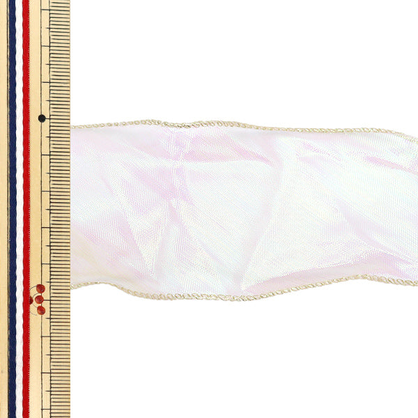 الشريط "Aurora urgonza Ribbon ، Gold Edge ، Width 5cm × الطول 2.3m ، USPink ، ORT-60G" KIYOHARA