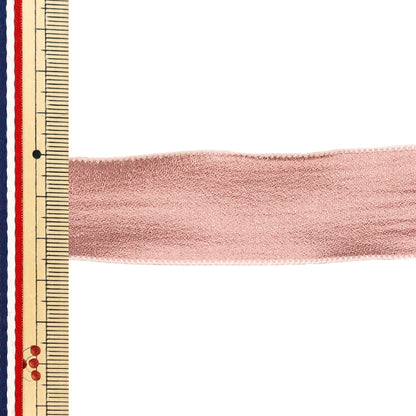 リボン 『シフォンリボン 約幅25mm×長さ2.5m ピンク YRC2501-25』