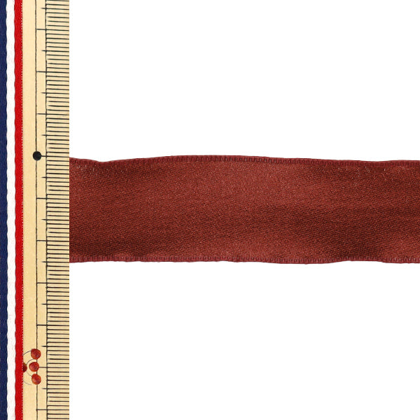 Nastro "chiffonNastro Ca. 25 mm di larghezza x 2,5 m di vino lungo YRC2501-25"