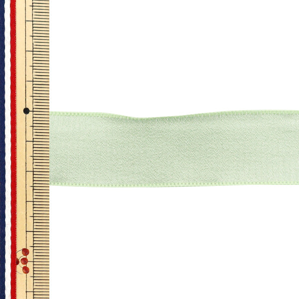 리본 "쉬폰리본 대략 폭 25mm x 2.5m 길이의 녹색 YRC2501-25"