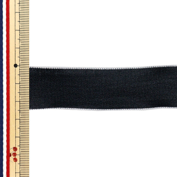 리본 "쉬폰리본 대략 폭 25mm x 2.5m 길이 검은 색 yrc2501-25"