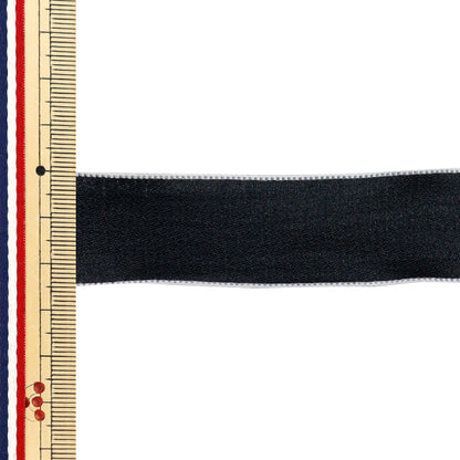 리본 "쉬폰리본 대략 폭 25mm x 2.5m 길이 검은 색 yrc2501-25"