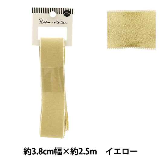 Farbband "ChiffonFarbband Ca. 38 mm breit x 2,5 m lang gelb YRC2501-38"