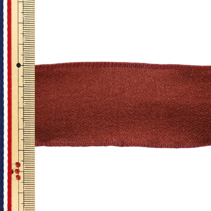 リボン 『シフォンリボン 約幅38mm×長さ2.5m ワインレッド YRC2501-38』