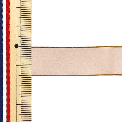 Farbband "Glänzendes Band, ca. 15 mm breit x 3 m lang, rosa braun, yrc2502-15"