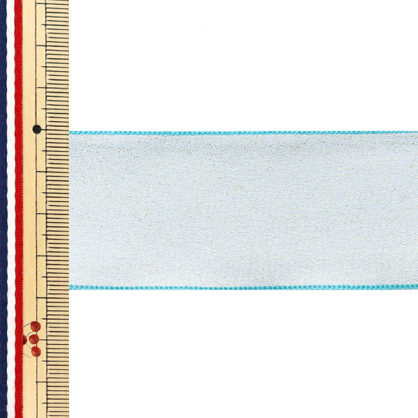 Ribbon "Shiny Ribbon, approx. 38mm wide x 3m long, light blue, YRC2502-38"