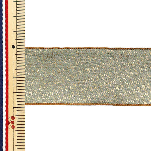 리본 "반짝이는 리본 너비의 약 38mm x 3m 길이 카키 yrc2502-38"