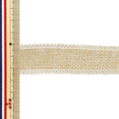 Cinta "Lino como"Cinta Aprox. 25 mm de ancho x 5m de largo beige yrc2516-25"