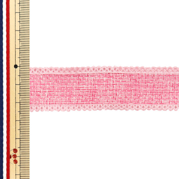 Ruban "Lin comme"Ruban Env. 25 mm de large x 5 m de long rose yrc2516-25"