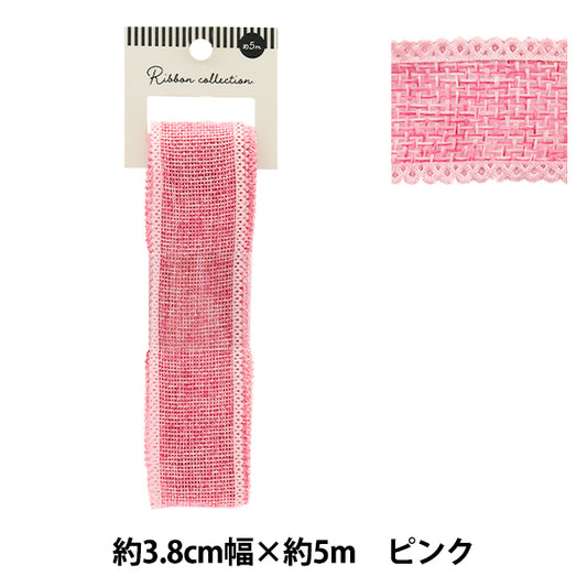 الشريط "الكتان مثل"الشريط تقريبا. 38 ملم عريض × 5 أمتار الوردي yrc2516-38"