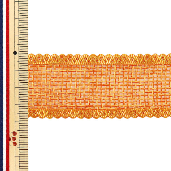 Ruban "Lin comme"Ruban Env. 38 mm de large x 5 m de long orange yrc2516-38"