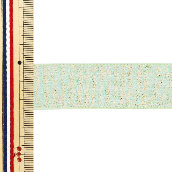 Cinta "metálicoCinta Aprox. 25 mm de ancho x 2m de largo Oro verde claro YRC2503-25"