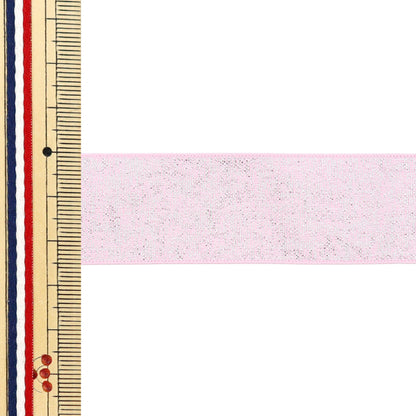 Ruban "métalliqueRuban Env. 25 mm de large x 2 m de long argent rose yrc2503-25"