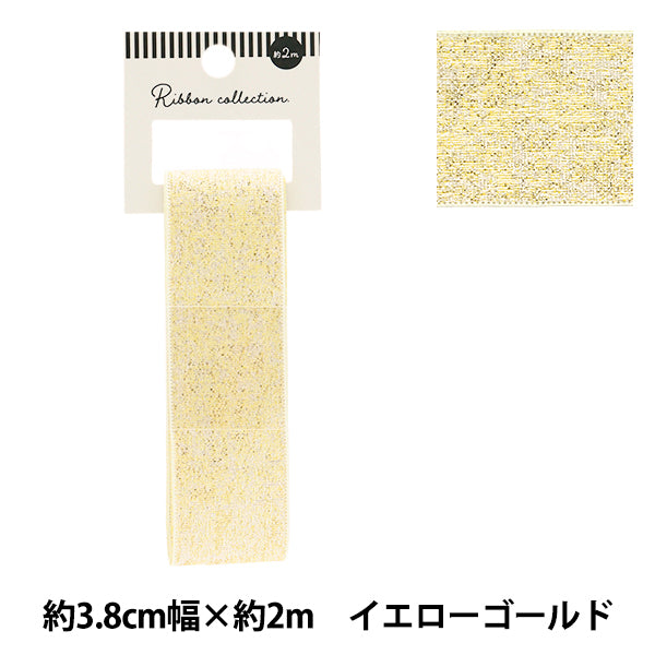 Ruban "métalliqueRuban Env. 38 mm de large x 2 m de long Yellow Gold YRC2503-38"