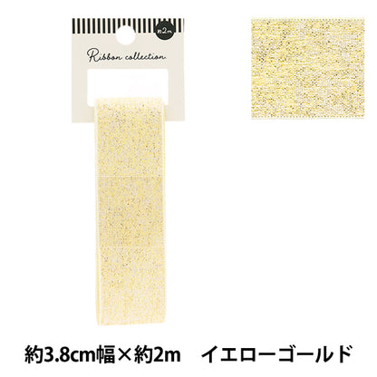 Ruban "métalliqueRuban Env. 38 mm de large x 2 m de long Yellow Gold YRC2503-38"