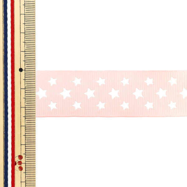 Nastro "Grosgrain"Nastro Star ca. 25 mm di larghezza x 2 m long rosa chiaro YRC2510-25"