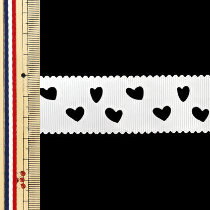Nastro "Grosgrain"Nastro Cuore ca. 28 mm di larghezza x 2 m bianche lunghe YRC2511-28"