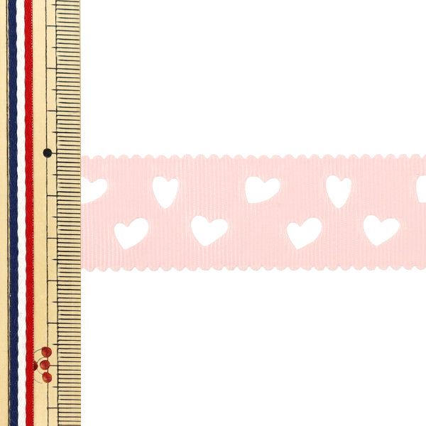 Nastro "Grosgrain"Nastro Cuore ca. 28 mm di larghezza x 2 m rosa lunghe YRC2511-28"