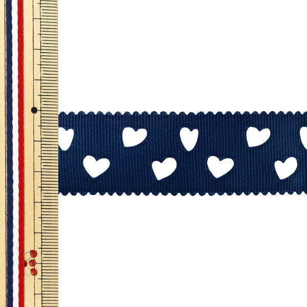 丝带 “ Grosgrain”丝带 心脏大约28mm宽x 2m长海军YRC2511-28"
